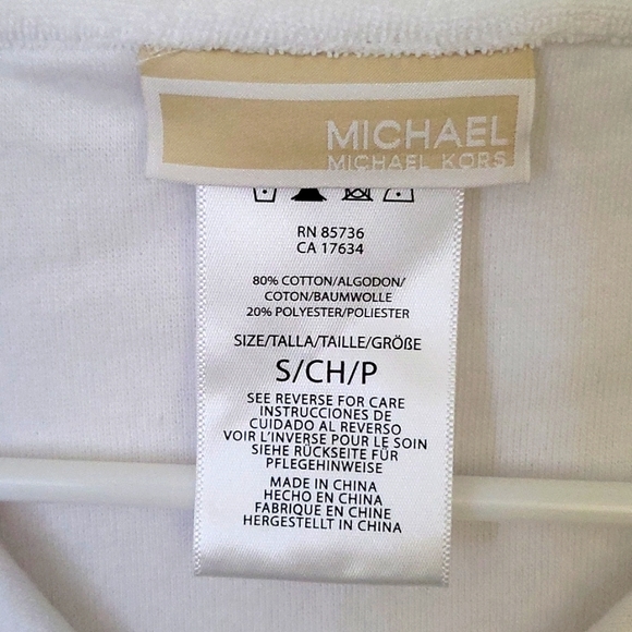 Michael Kors women's Terry Cover-up Hoodie Dress - Picture 5 of 9